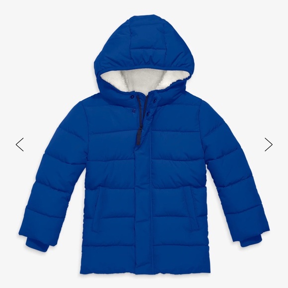 Primary Kids Parka Puffer Coat Blueberry 8-9